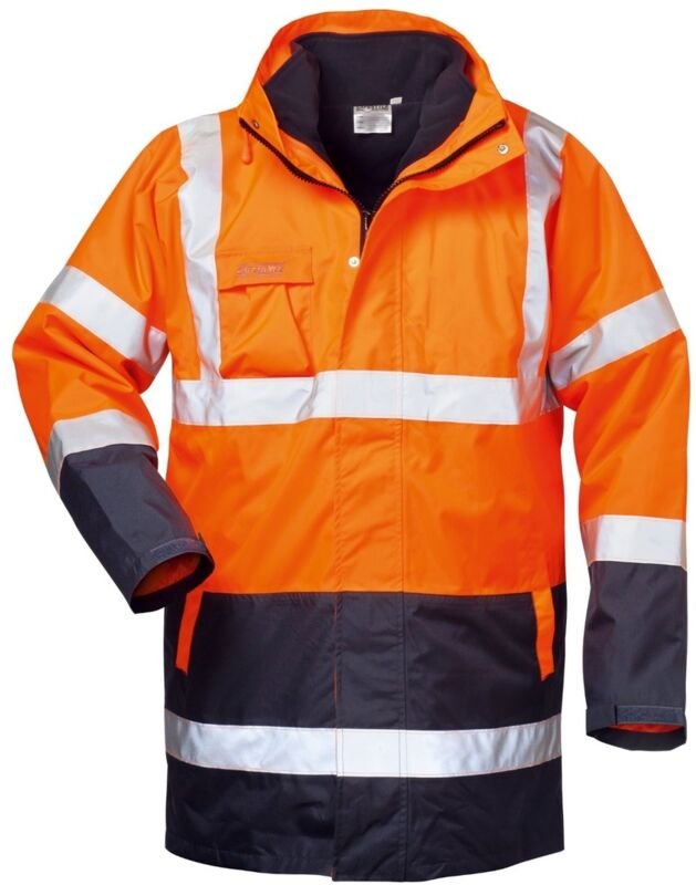 Warnparka Travis, Gr. s, orange/marine - Safestyle