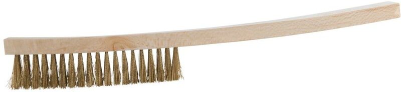 BRONZEplus Drahtbürste, Zinnbronzedraht, gewellt, 3 Reihen