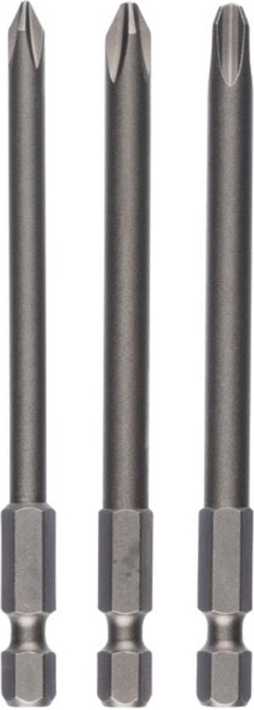 Schrauberbit-Set Extra-Hart, 3tlg. PH1, PH2, PH3, 152 mm - 2607001758 - Bosch