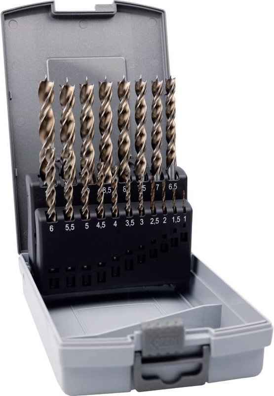 Alpen - Bohrer-Kassette Timber Twist kp, 19-tlg., ø 1,00–10,00 mm