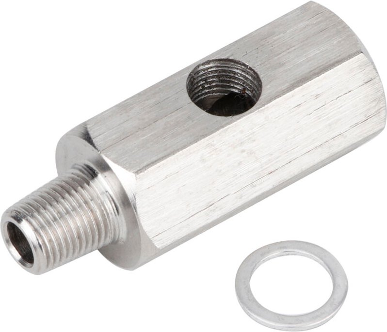 1/8-Zoll-BSPT-Öldrucksensor, T-Adapter, Turbo-Kraftstoffleitungsmanometer