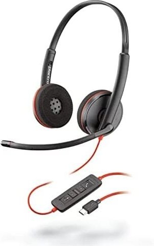Plantronics - poly Blackwire C3220 Kabelgebundenes Headset Headset Büro/Zentrale caller usb Typ c Schwarz