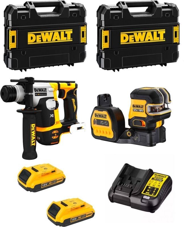 DeWALT Kit MTPROF04 (DCH172 + DCE088NG18 + 2 x 2,0 Ah + DCB107 + 2 x TSTAK II)