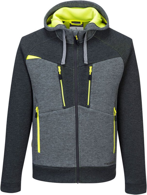 Kapuzensweatshirt mit Reißverschluss DX4 Grau Metall M