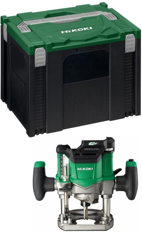 HiKoKi Akku Oberfräse 36V Brushlessmotor 50mm Tauchtiefe Solo Koffer M3612DAW2Z