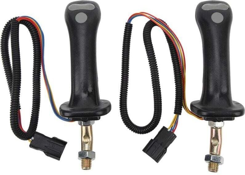 2 Poignées Joystick 3 Boutons 6 Broches Alliage Aluminium Pelle Doosan DH DX150 DX215 DX225 DX300 DX370-9C