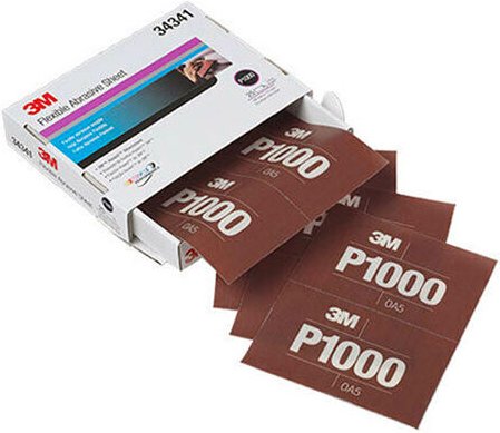 3M 34341 SCHLEIFMITTEL SHEETS ohne Loch P1000 25 PIECES