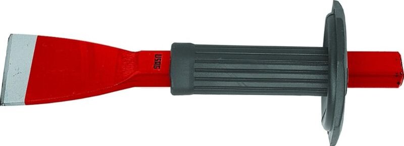 Usag - Extra breiter Schneidstahlmeißel mit Handschutz, Klingenbreite 60 mm