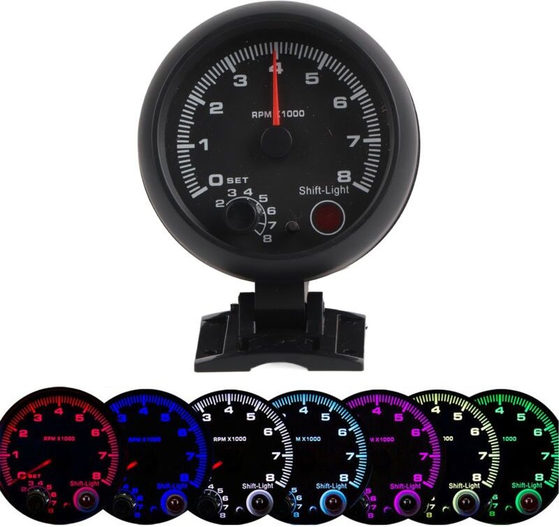 Zeiger-Drehzahlmesser, Drehzahlmesser für Drehzahlmessung, Kunststoff-Drehzahlmesser mit einstellbarem Offset-Indikator ...