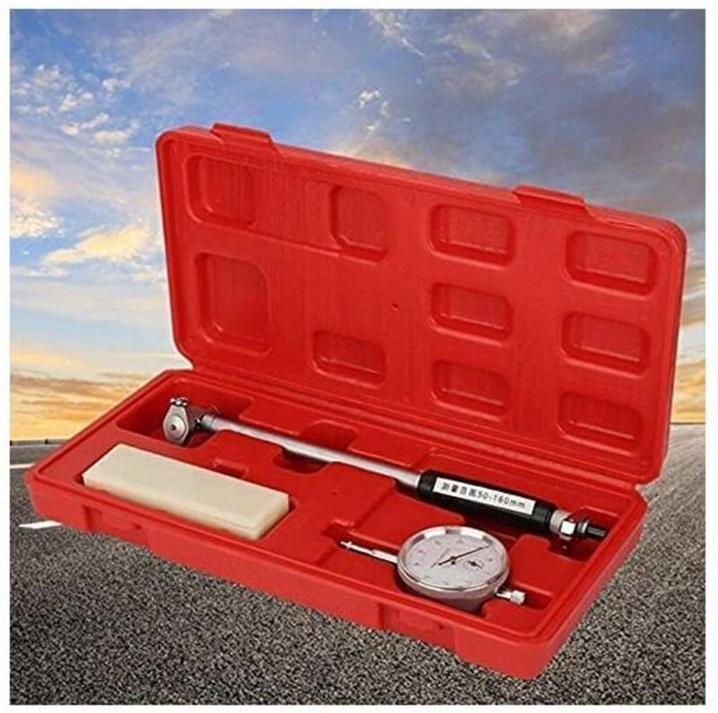 Messuhr für Bohrungen (50–160 mm), Präzisions-Bohrungsanzeiger mit 0,01 mm Messgenauigkeit, Zylindermikrometer, Mess- un...