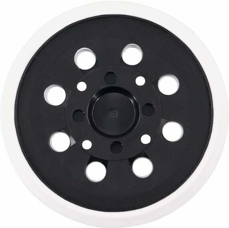 125-mm-Klett-Schleifpad mit 8 Löchern – Kompatibel mit Bosch PEX 300/400 AE – Weiß – Optimaler Halt