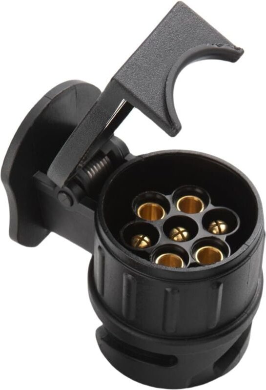 13- auf 7-poliger Anhängersteckeradapter, 13-polige Buchse auf 7-poligen Stecker, 12-V-Anhängersteckdose, europäischer S...