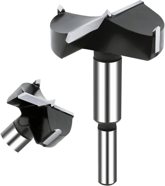 Ahlsen - 60 mm Holzbohrer, Wolframkarbid-Bohrer für Hartholz, Holzbearbeitungsbohrer, Scharnierbohrer, Werkzeugset für H...