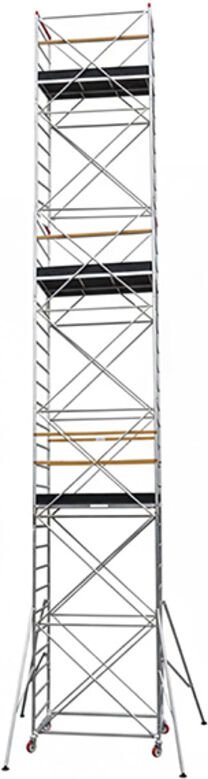 Rollgerust aus Stahl - 2 Bühnen - Max. Arbeitshöhe 9,97m - ORIO-HD-6