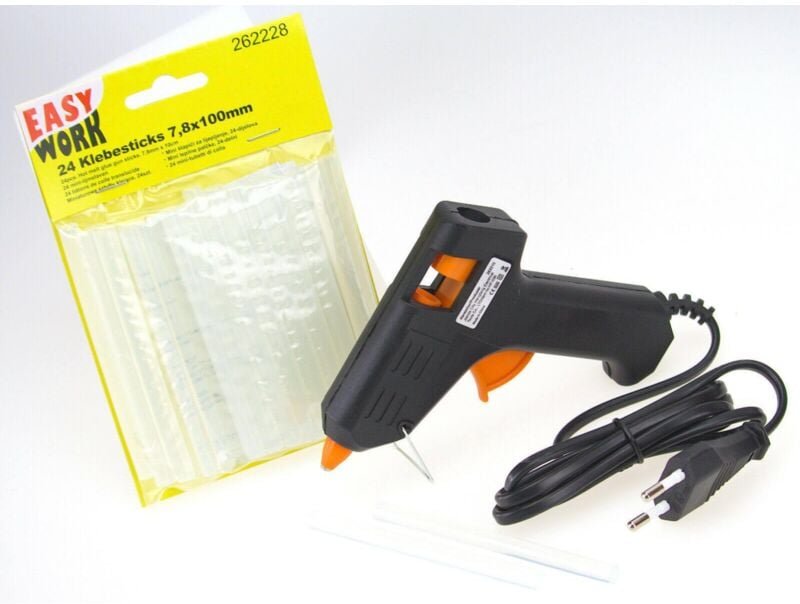 230V Heißklebepistole Set mit Mini Klebesticks und Heißkleber Pistole
