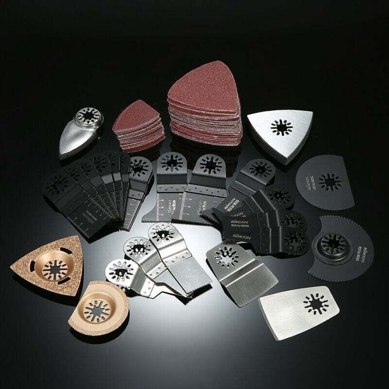 100-teiliges Mix-Multitool-Set mit oszillierender Klinge, Netzsägen-Multitool-Zubehör