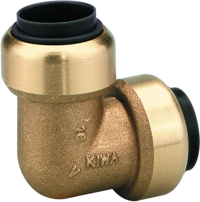 Winkelsteckverbinder 90 Grad für 22 mm Druckluftrohr - Schneider