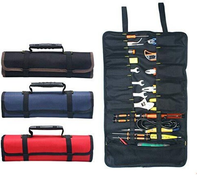Vtizikl Portable 22 Poches Trousse à Outils Vide, Sacoches Porte-Outils, Organiseur à Outil, Sac/Etui/Pochette Toolkit E...