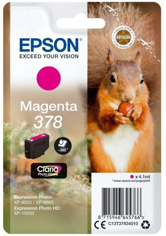 TINTE T3783 - Tinte - Epson - magenta - 378 - original (C13T37834010)