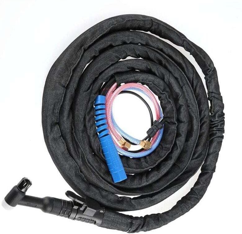 Torche de Soudage TIG 350A Refroidie à l'Eau avec Connecteur à Écrou Agon Câble 4m et Cache en Jean