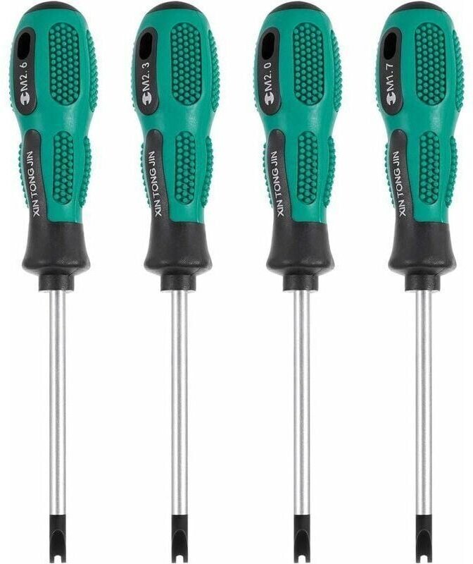 4-teiliges Schraubendreher-Bit-Set, magnetischer CR-V-U-Schlitz-Schraubendreher, Multifunktions-Handwerkzeug-Set