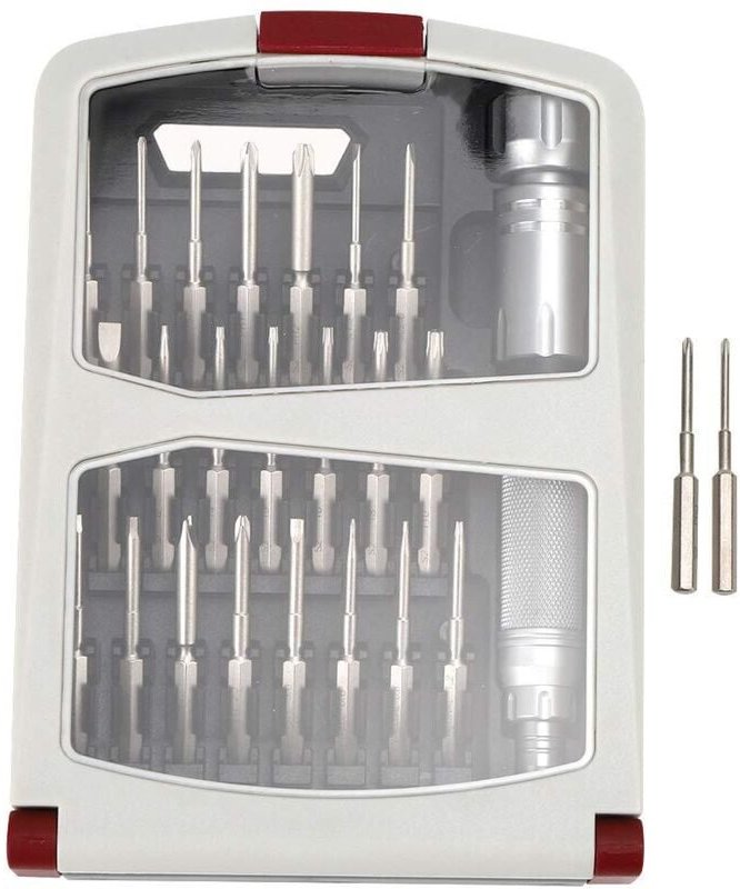 Elektronischer Schraubendreher, magnetischer Schraubendreher, präzises 22-in-1-Design für Laptops, frei drehbare Compute...