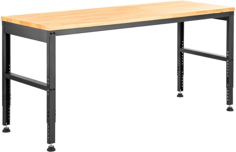 Mophorn Verstellbare Werkbank von , 48 x 20 x 38,1 Zoll, 28,3 bis 38,1 Zoll Höhe, 2000 lbs Tragkraft, Steckdosen, Hartho...