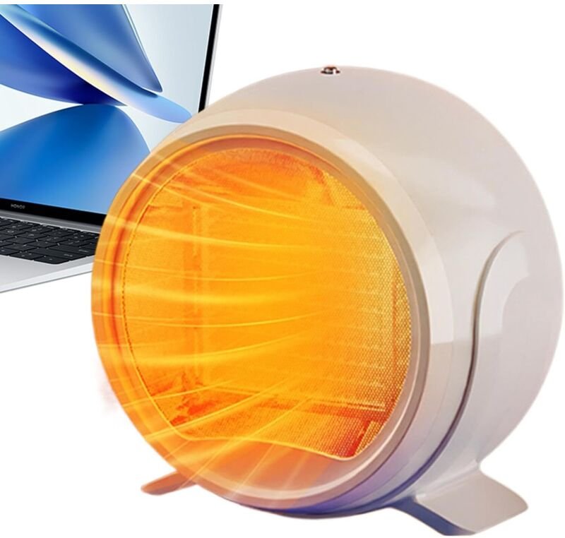 Drägbare Extra-Erwärmung, Kantoorverwarming Kleiner 500-W-Keramik-Elektroheizkörper mit angenehmer Erwärmung, Überhitzun...