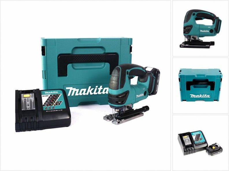 Makita DJV 180 RA1J Akku Stichsäge 18 V + 1x Akku 2,0 Ah + Ladegerät + Makpac