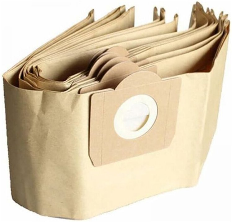 Staubsaugerbeutel, 5er-Packung gerade Staubsaugerbeutel, passend für den Kärcher WD3