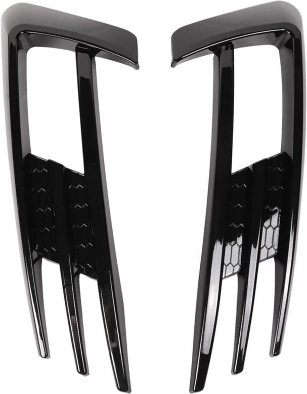 Tlily - Für Golf 7 MK7 2013-2017 Glanz Schwarz Auto Stoßstange Nebel Licht Kühlergrill Abdeckung Trim