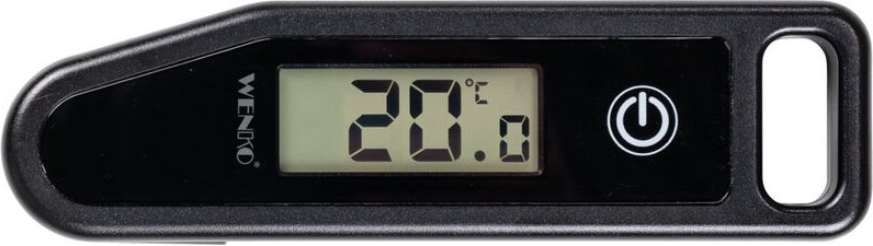 WENKO Digitales Fleischthermometer Bobby aus schwarzem Kunststoff 22 x 4 x 1,5cm