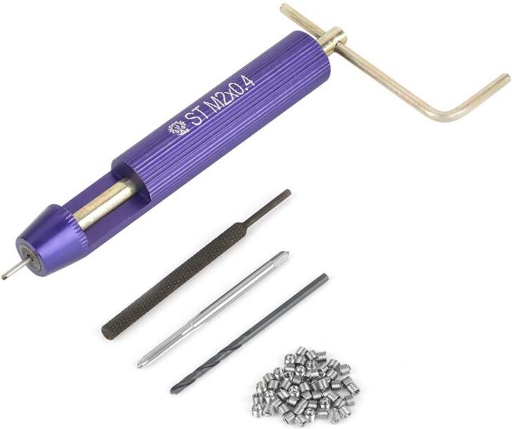 Ej.life - Thread Repair M2 Out, 50 Stück M2 x 2D Gewindeeinsätze Gewindereparatur M2 Kit, Einsatz Edelstahl Spiraldraht ...