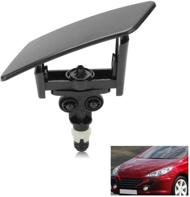Linke Auto-Windschutzscheibenwaschdüsenabdeckung, Ersatz für Citroen C4 und Peugeot 307 2004-2013