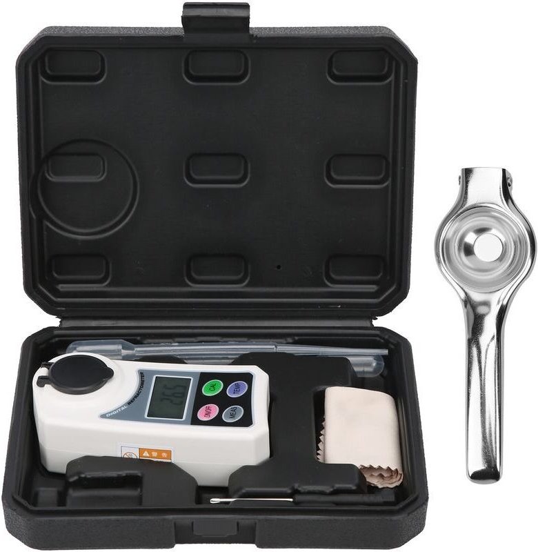 Vtizikl Réfractomètre numérique Brix Compteur de salinité du sucre numérique portatif pour les tests de fruits