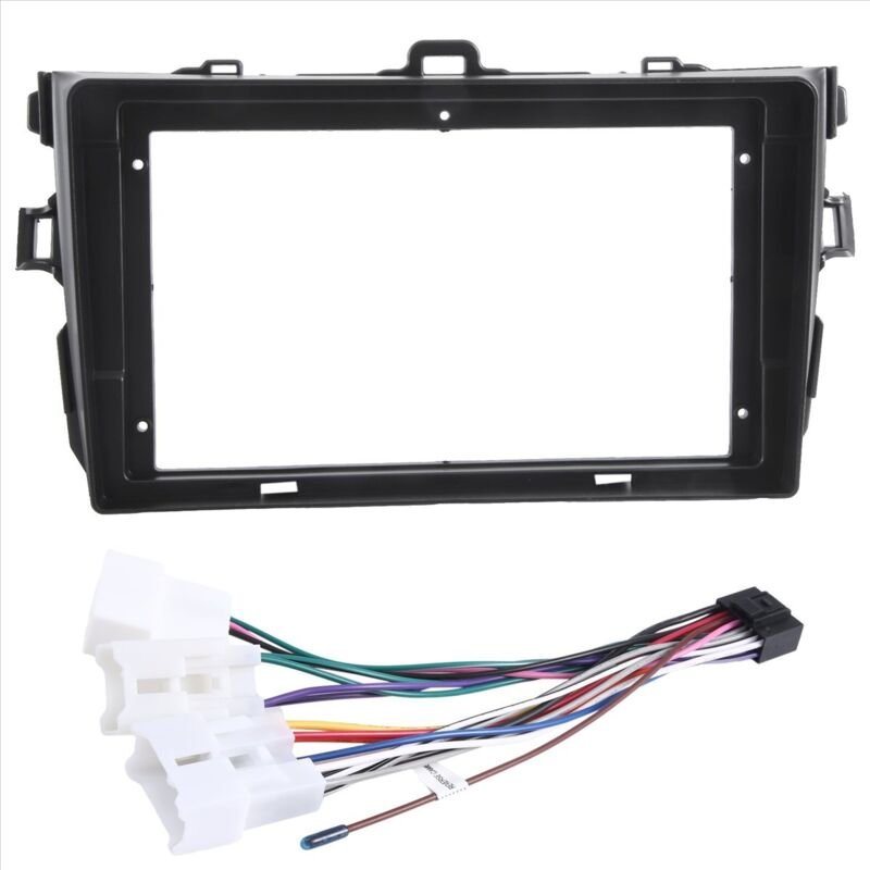 9--Auto-DVD-Rahmen Audio-Armaturenbrett-Verkleidungskits Panel Radio-Player-Bildschirm 2 Din für 2007-2013