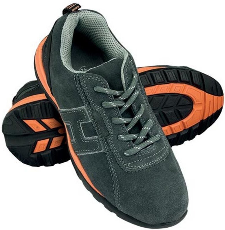 Reis - Arbeitsschuhe sb sra Halbschuhe Wildleder grau/orange 38