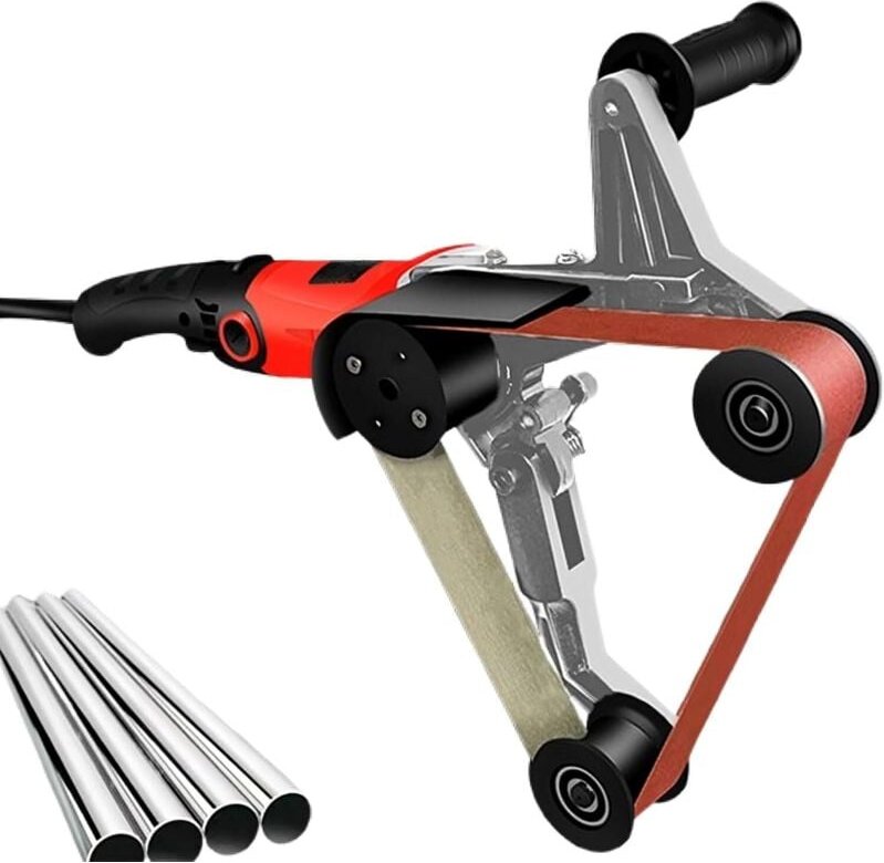 800-W-Rohrpoliermaschine, 0–1000 U/min, Edelstahlrohrpoliermaschine mit 6 einstellbaren Geschwindigkeiten, riemengetrieb...