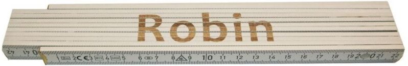 Zollstock Robin 2 m weiß Zollstock