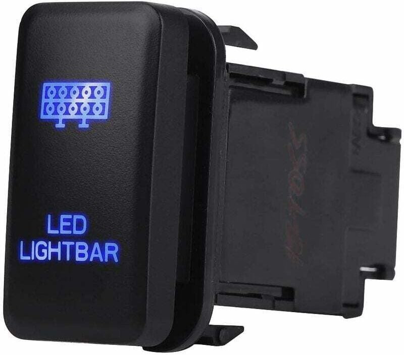 LED-Lichtleiste, Wippschalter, EIN-AUS-LED-Licht, 12 V, blaue LED, automatischer Ein-/Aus-Wippschalter für Hilux Landcru...