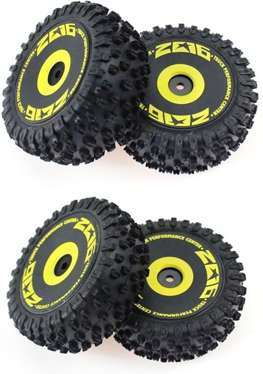 Tlily - 4 StüCke Vorder und Hinterradreifen für 144001 144010 124016 124017 rc Auto Upgrade Teile ZubehöR