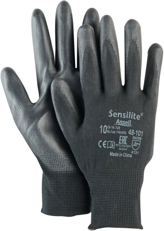 Handschuh HyFlex 48-101,schwarz, Gr. 8 12 Stk - Ansell