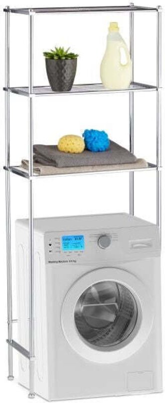 Laundry rack with 3 shelves