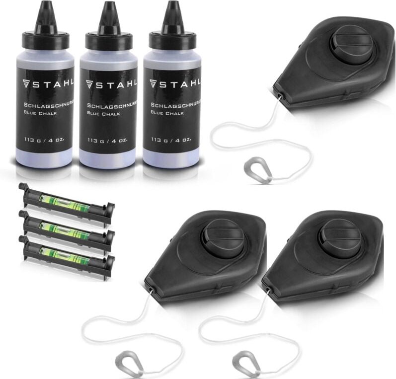 3 x Schlagschnur Set 15 m - Stahlwerk