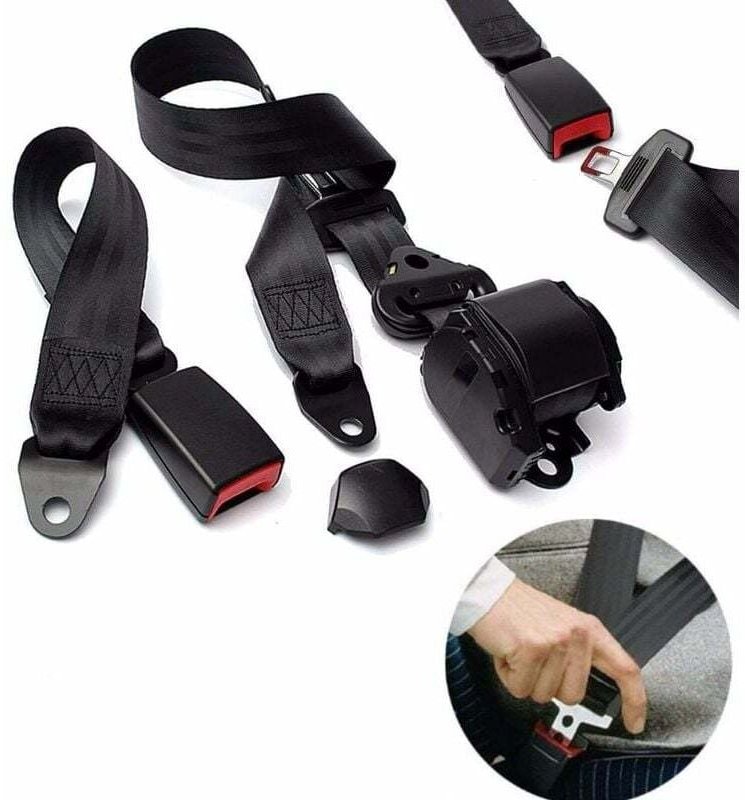 Universal verstellbarer einziehbarer 3-Punkt-Sicherheitsgurt für Go-Kart-Club-Golfwagen-Fahrzeug-LKW