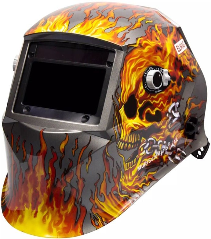 Elmag - Automatik-Kopfschweißschirm Design 'flame' (56384)