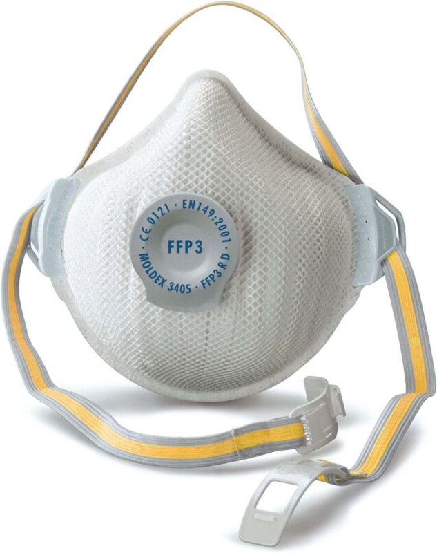 Moldex - Atemschutzmaske FFP3 r d mit Klimaventil Air Plus 5 Stk