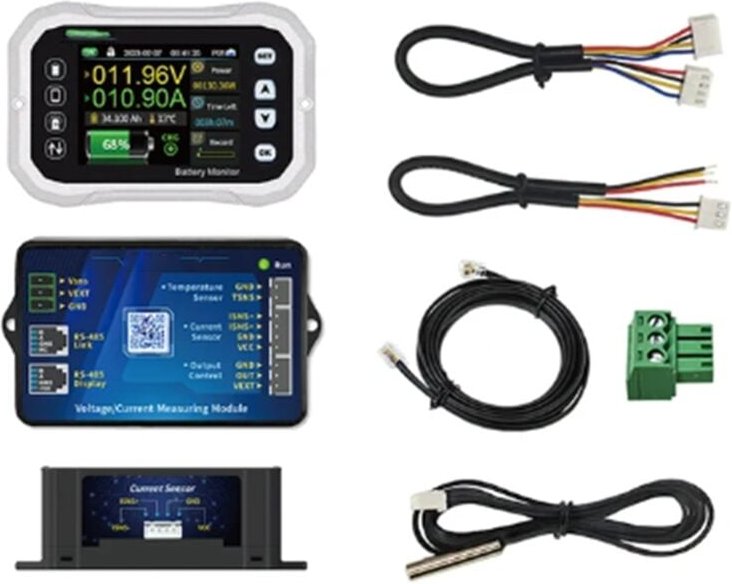 KH110F Bluetooth Batterie Monitor 0-120V 100A Spannung Strom Tester Kapazität Anzeige RV Batterie VA Coulomb Meter
