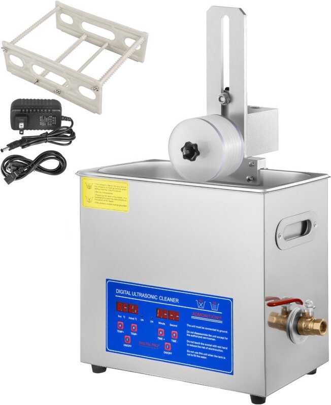 6L Ultraschall-Schallplattenreinigungsgerät, Komplettset mit Trockengestell für gründliche und effiziente Reinigung - Mo...