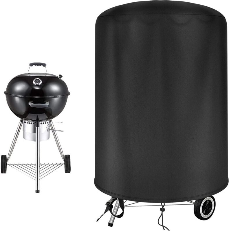 Raweao Weber Grillabdeckung, Outdoor-Grillabdeckung, 500D wasserdichtes Oxford-Gewebe (Φ70x70cm)